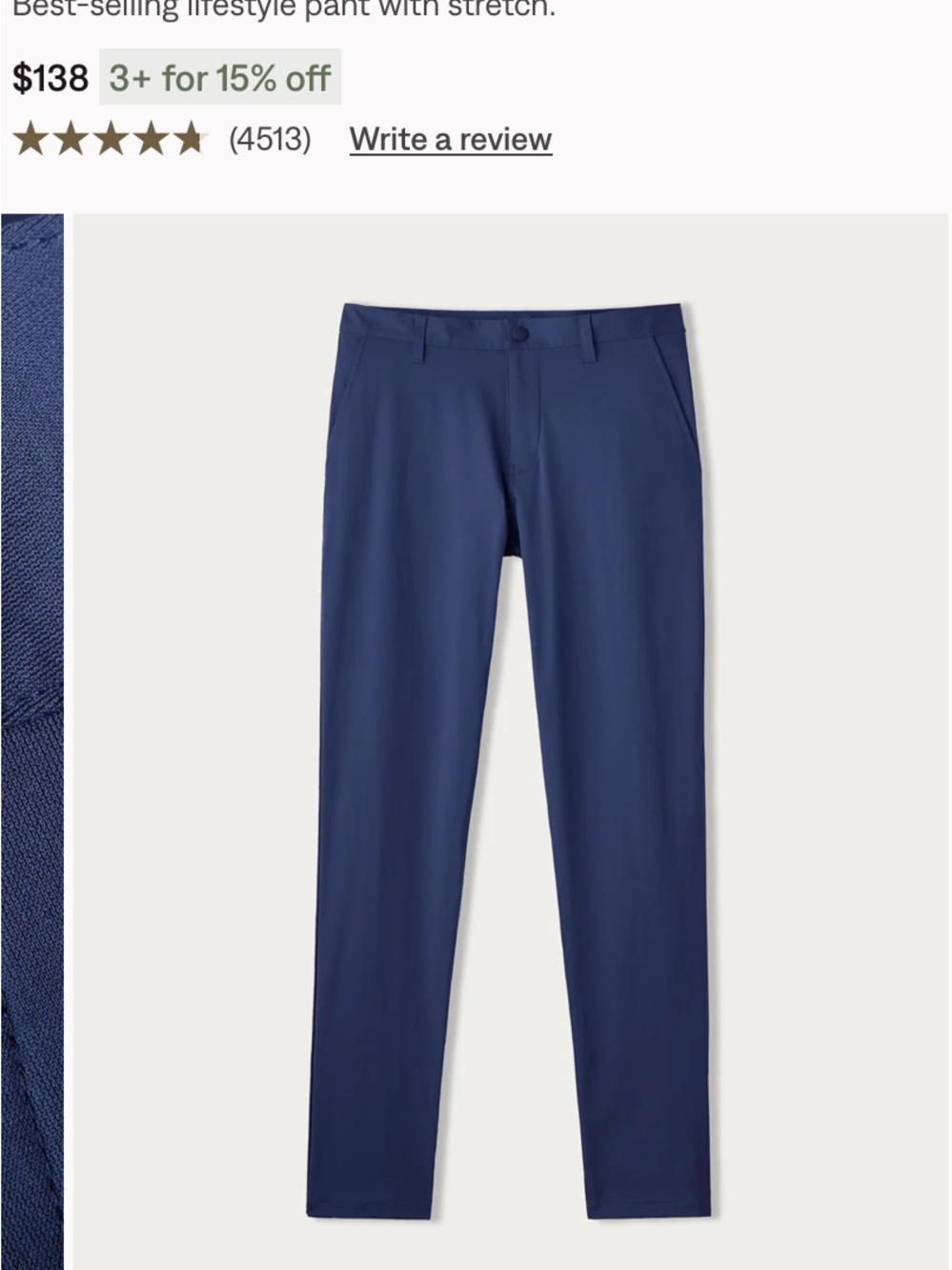 Rhône Commuter Pants Slim Fit 38x30